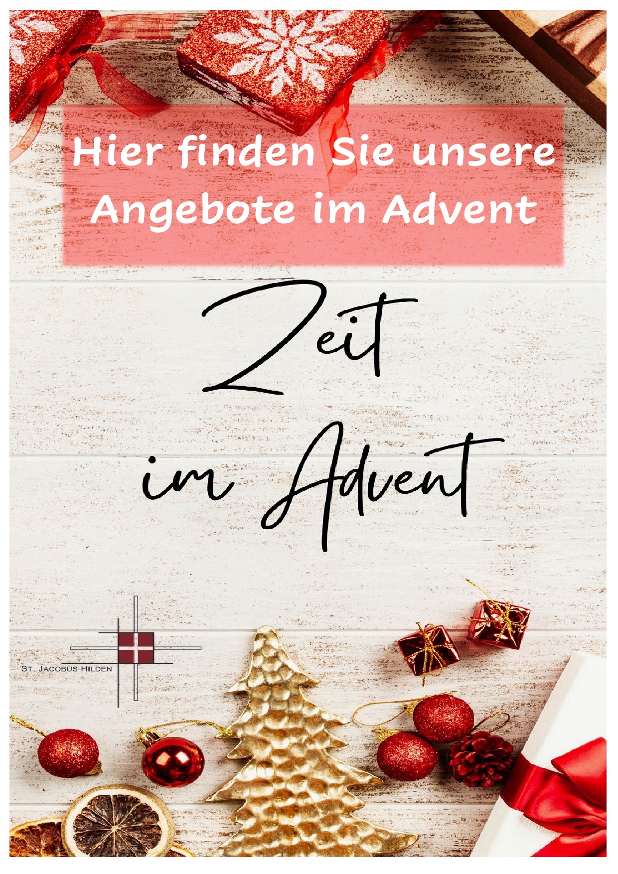 Plakat für Internetseite Angebote im Advent